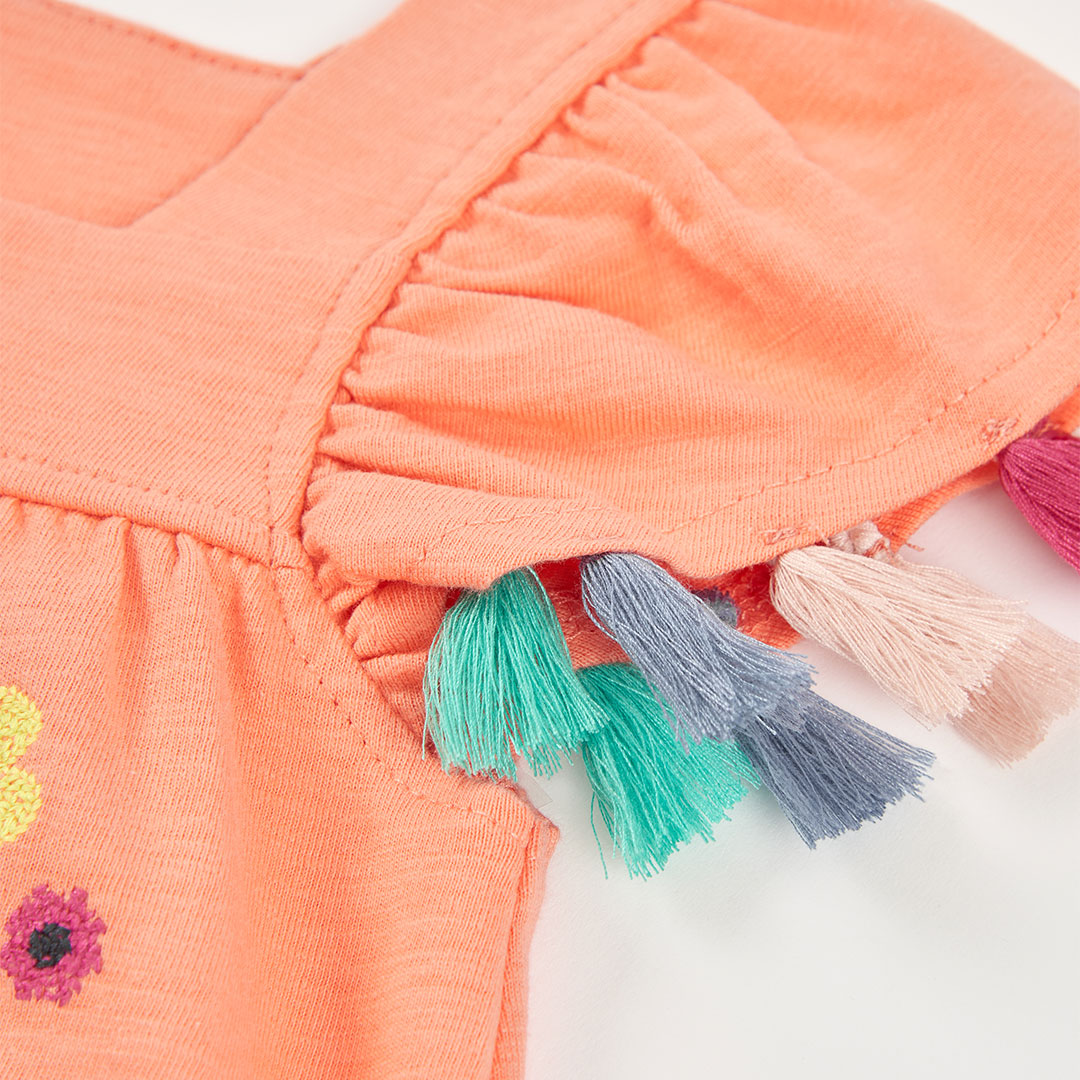 Vestido punto flamé de niña