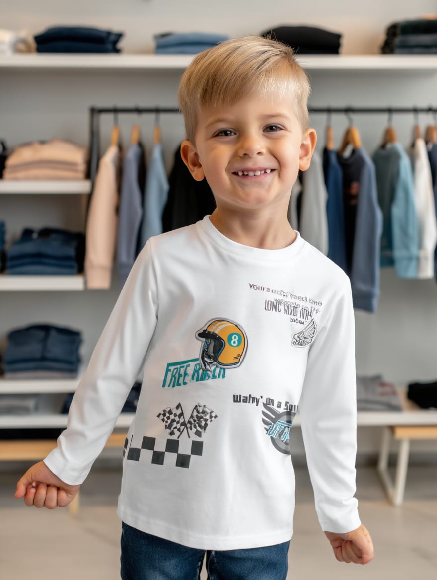 Camiseta Punto De Bebé Niño