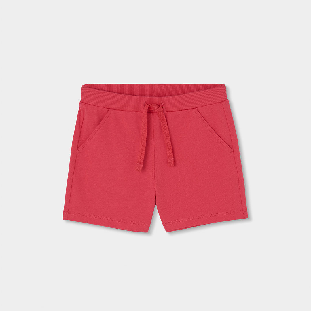 Conjunto pantalon corto y camiseta punto de niña