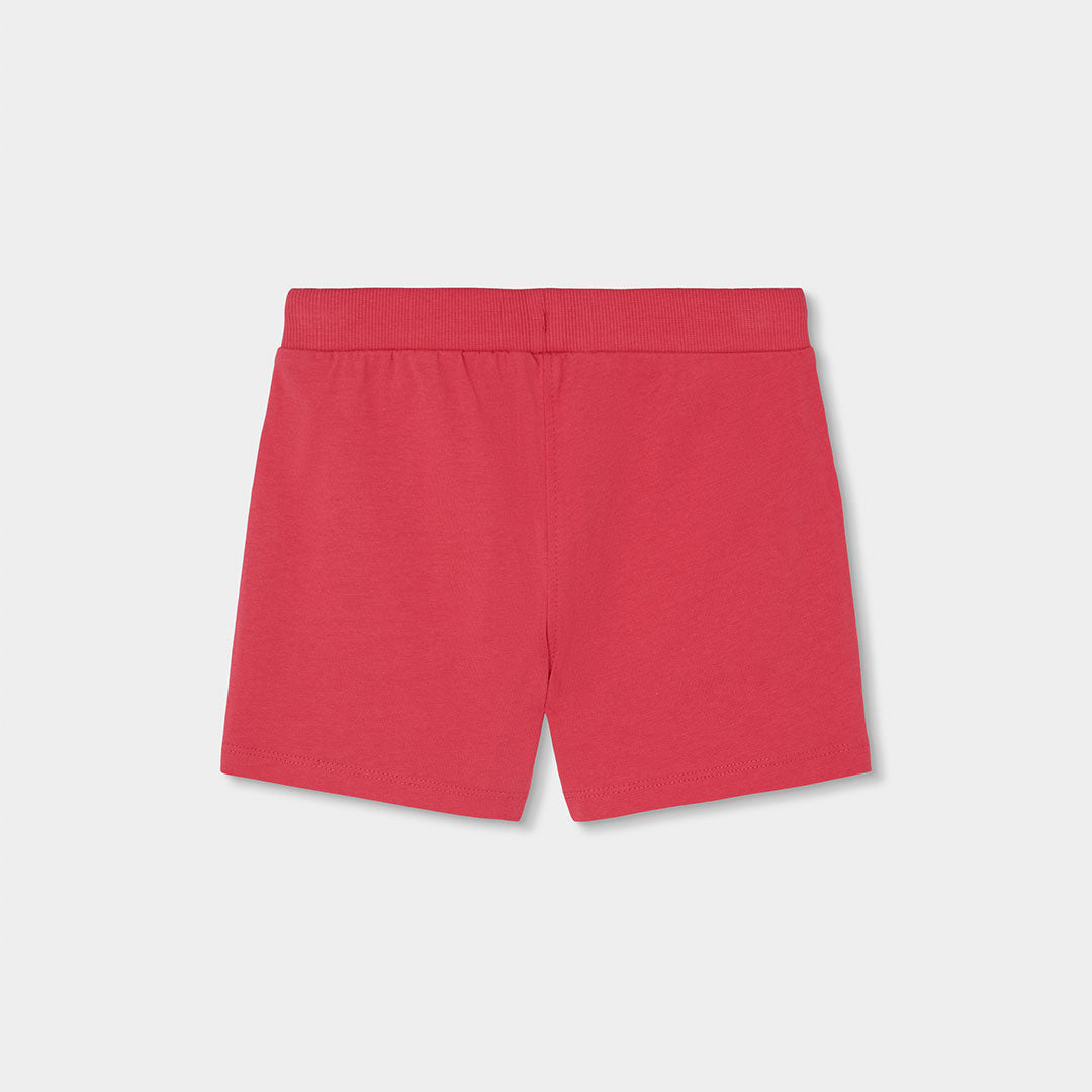 Conjunto pantalon corto y camiseta punto de niña