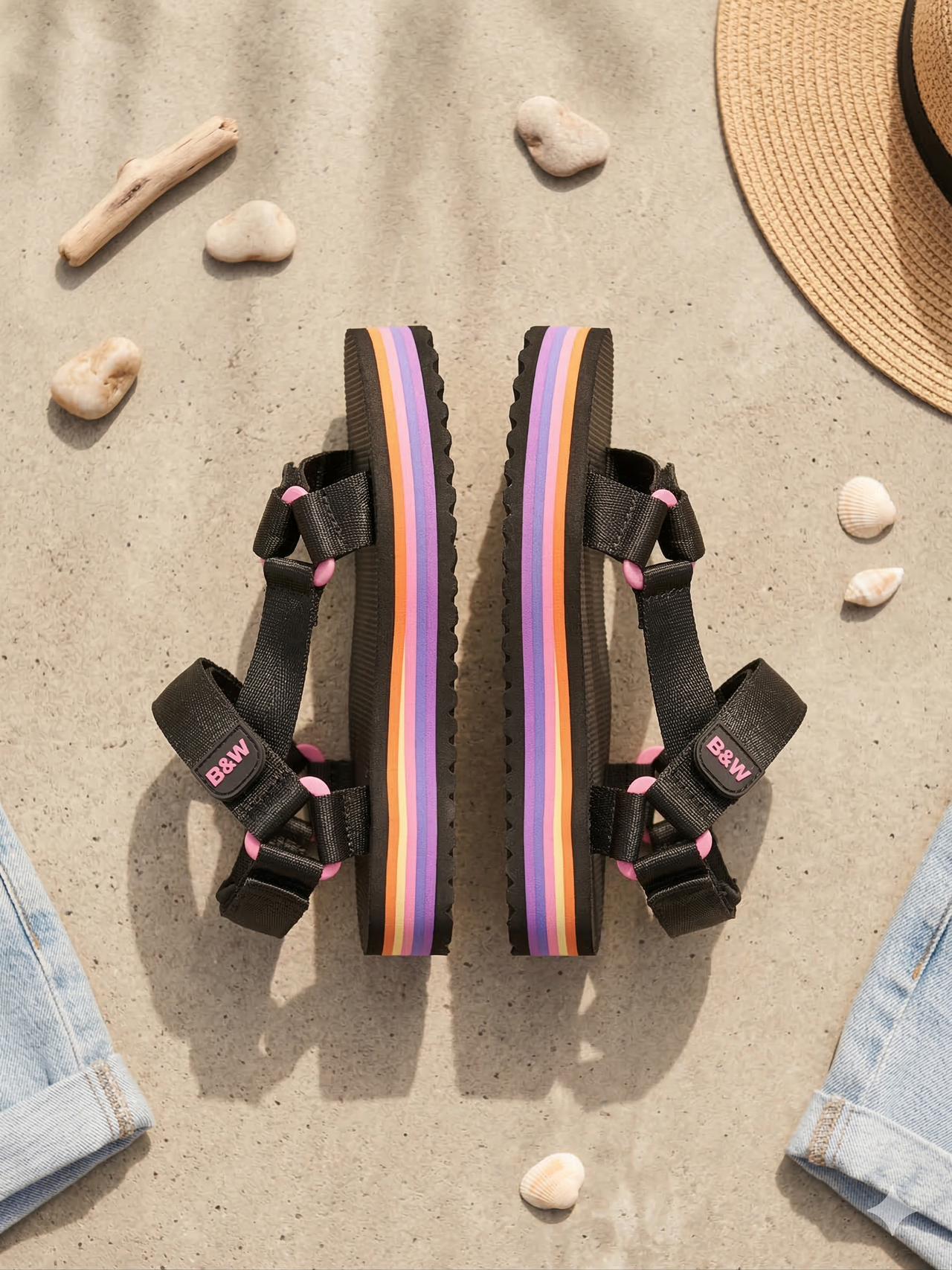 Sandalia Niña Chica Playera Cangrejera Doble Suela