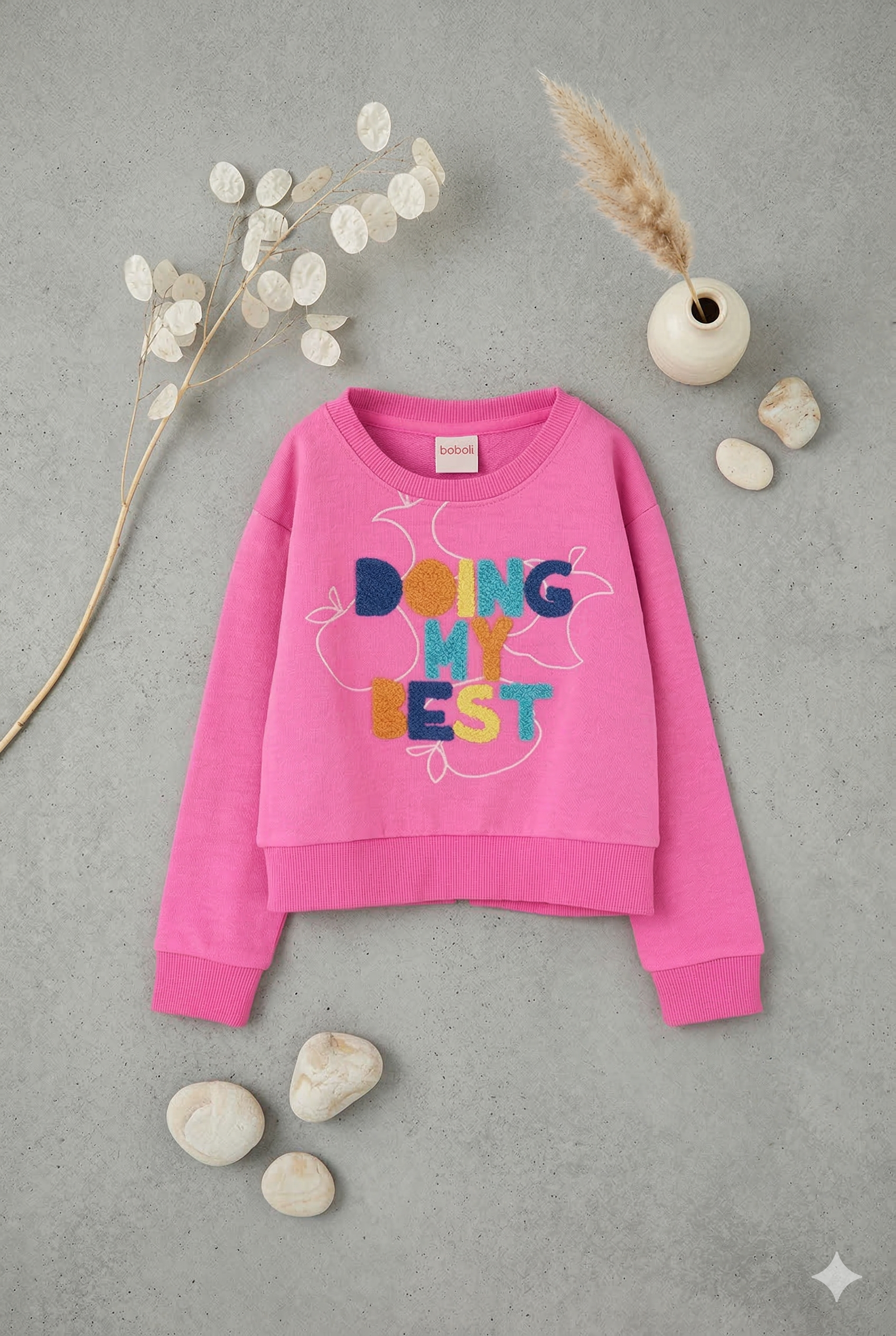 Sudadera felpa flamé de niña