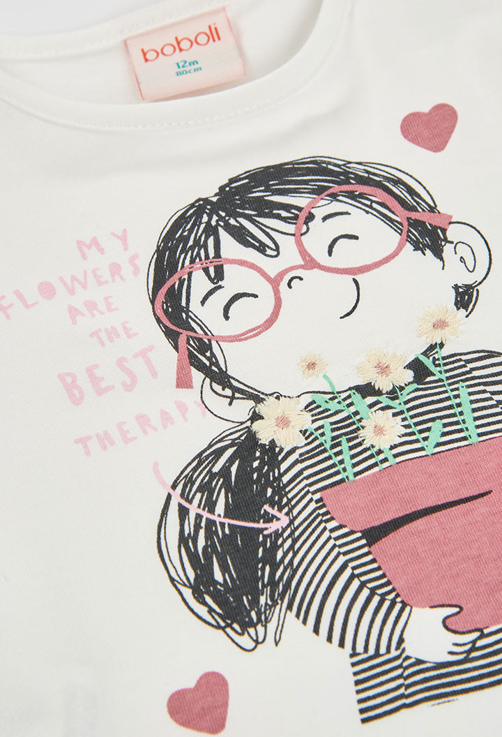 Camiseta punto de niña
