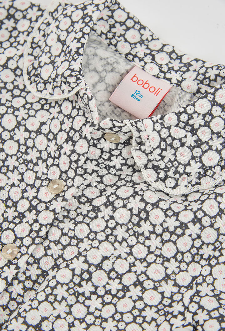 Blusa muselina flores de niña