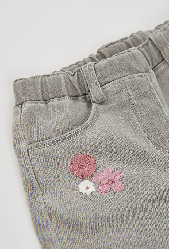 Pantalón denim punto de niña