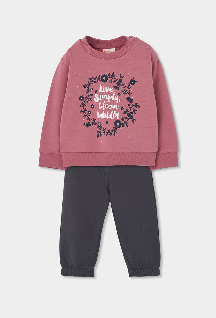 Conjunto felpa de niña