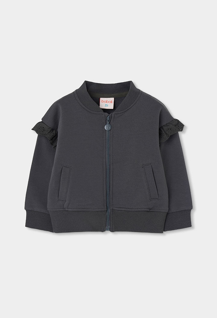 Chaqueta felpa de niña
