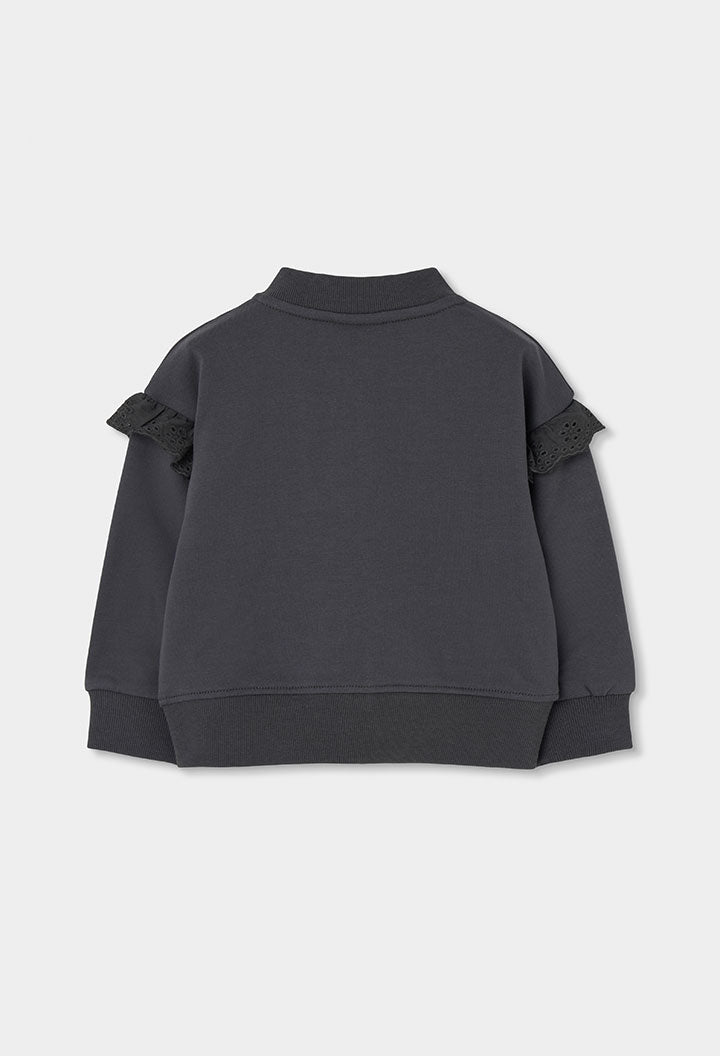 Chaqueta felpa de niña