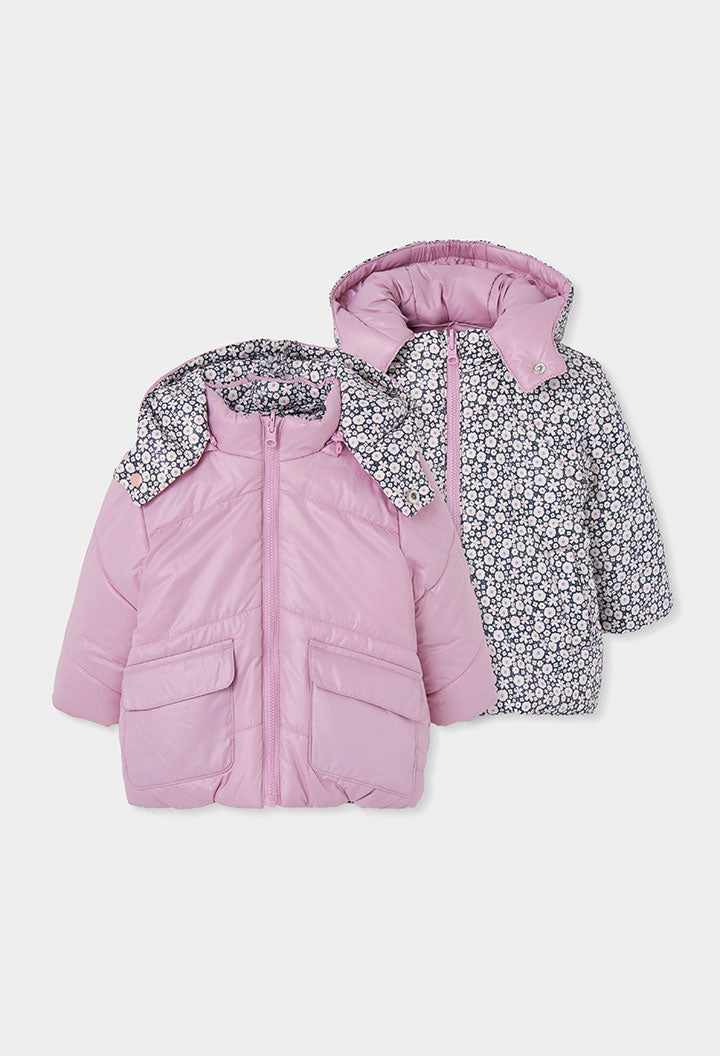 Parka reversible tejido técnico de niña