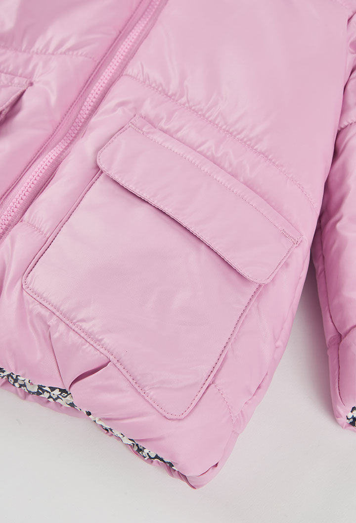Parka reversible tejido técnico de niña
