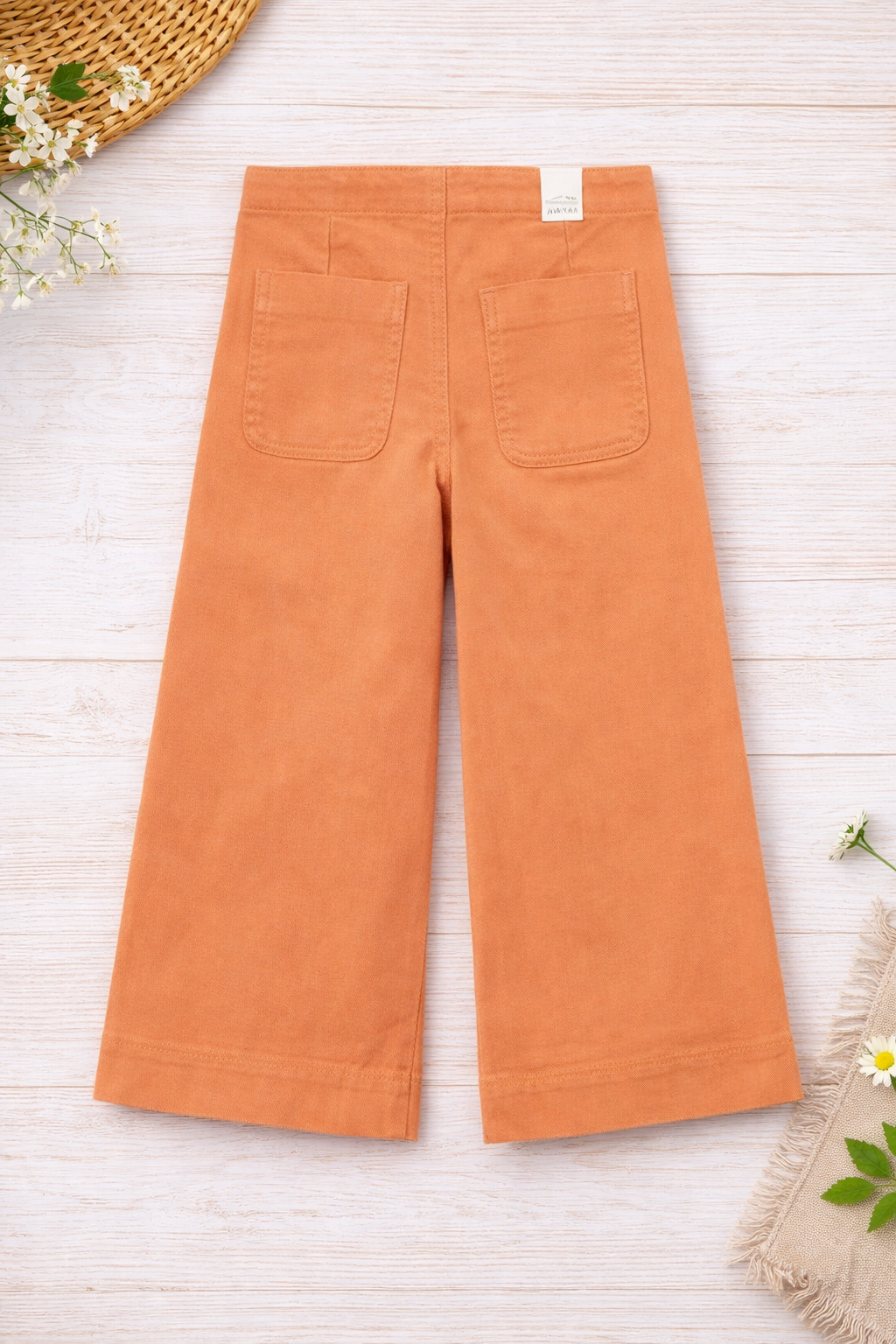 Pantalon largo sarga