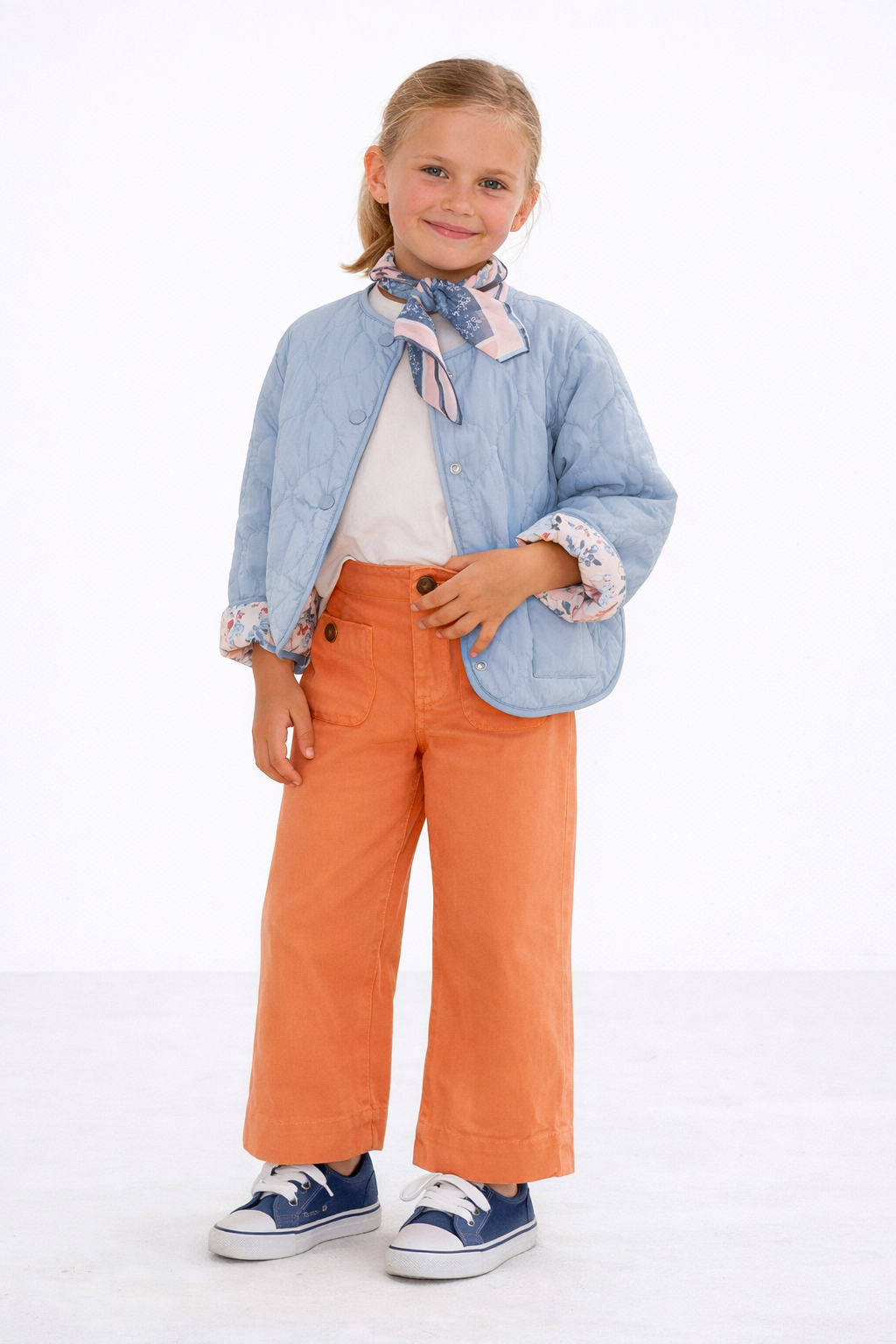 Pantalon largo sarga