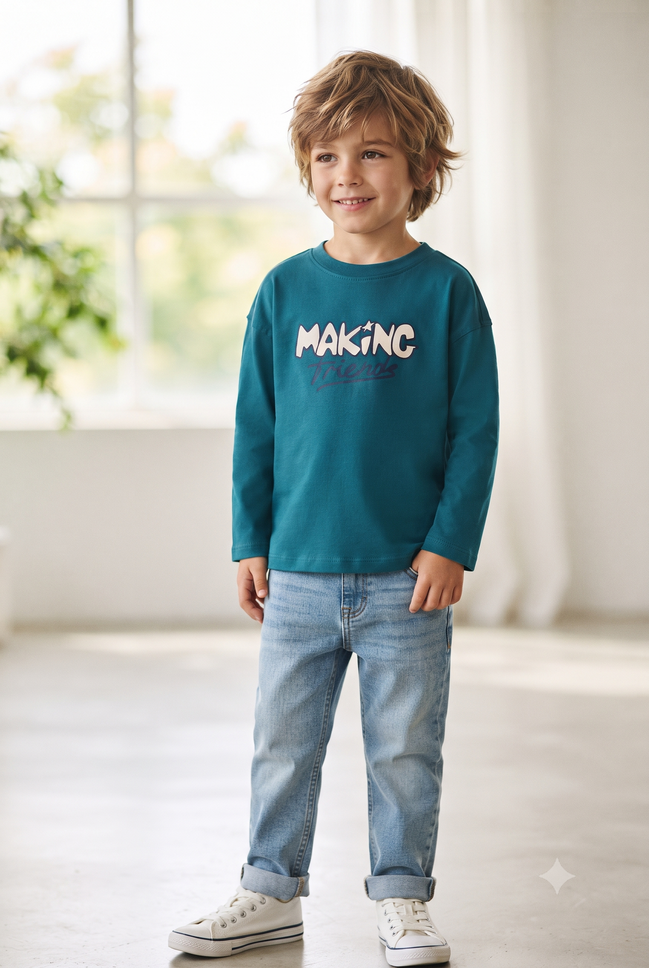 Camiseta manga larga,  unisex.