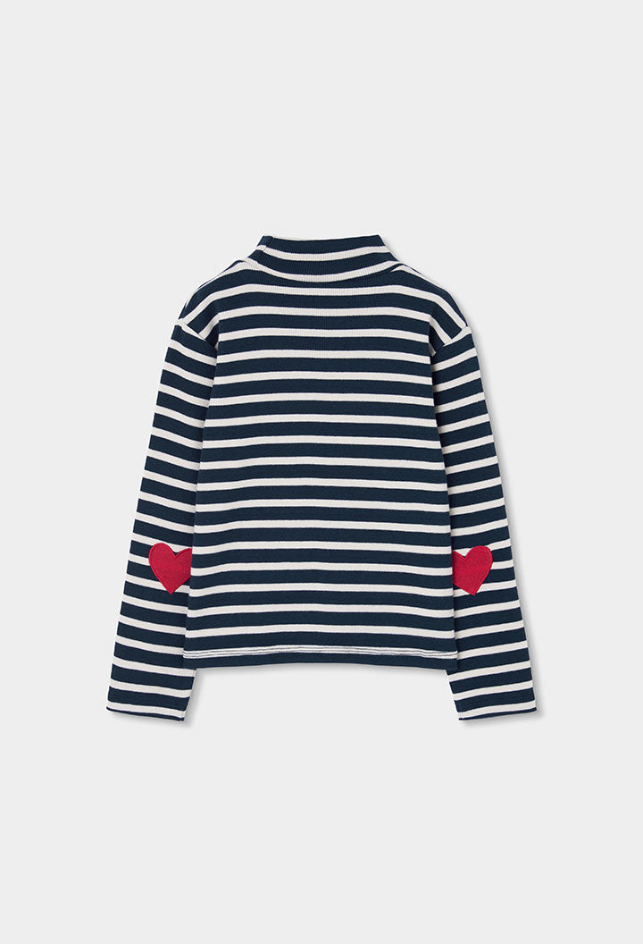 Camiseta punto canalé de niña