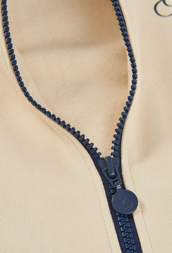 Chaqueta felpa con capucha de niña