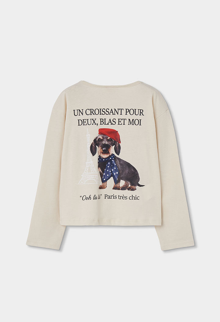 Camiseta punto liso de niña