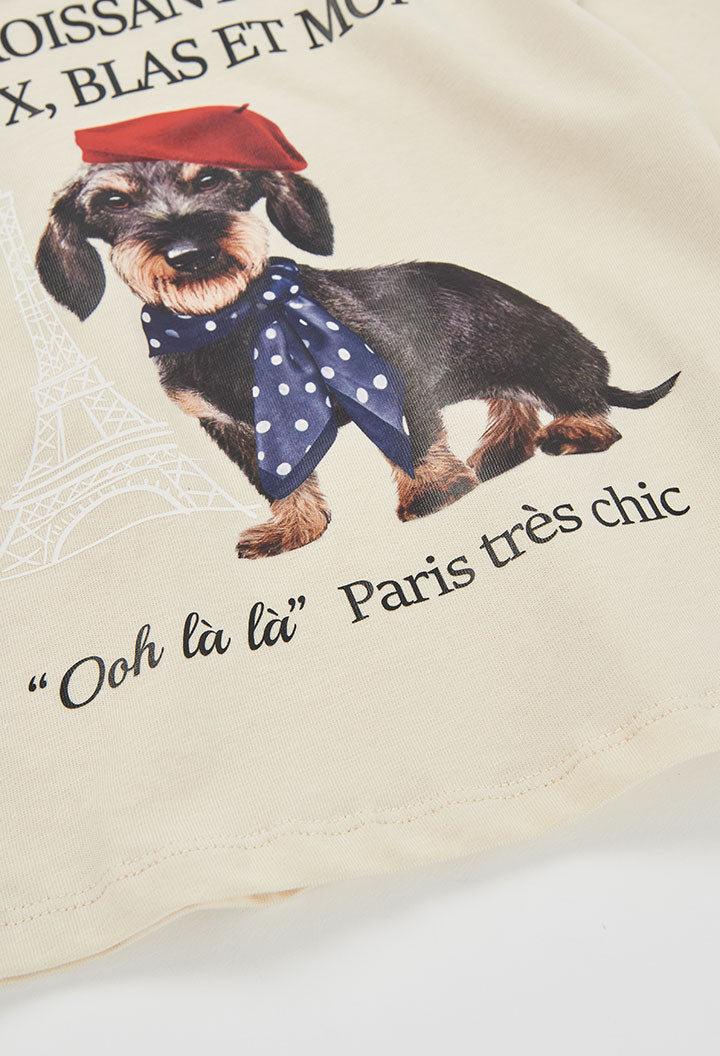 Camiseta punto liso de niña