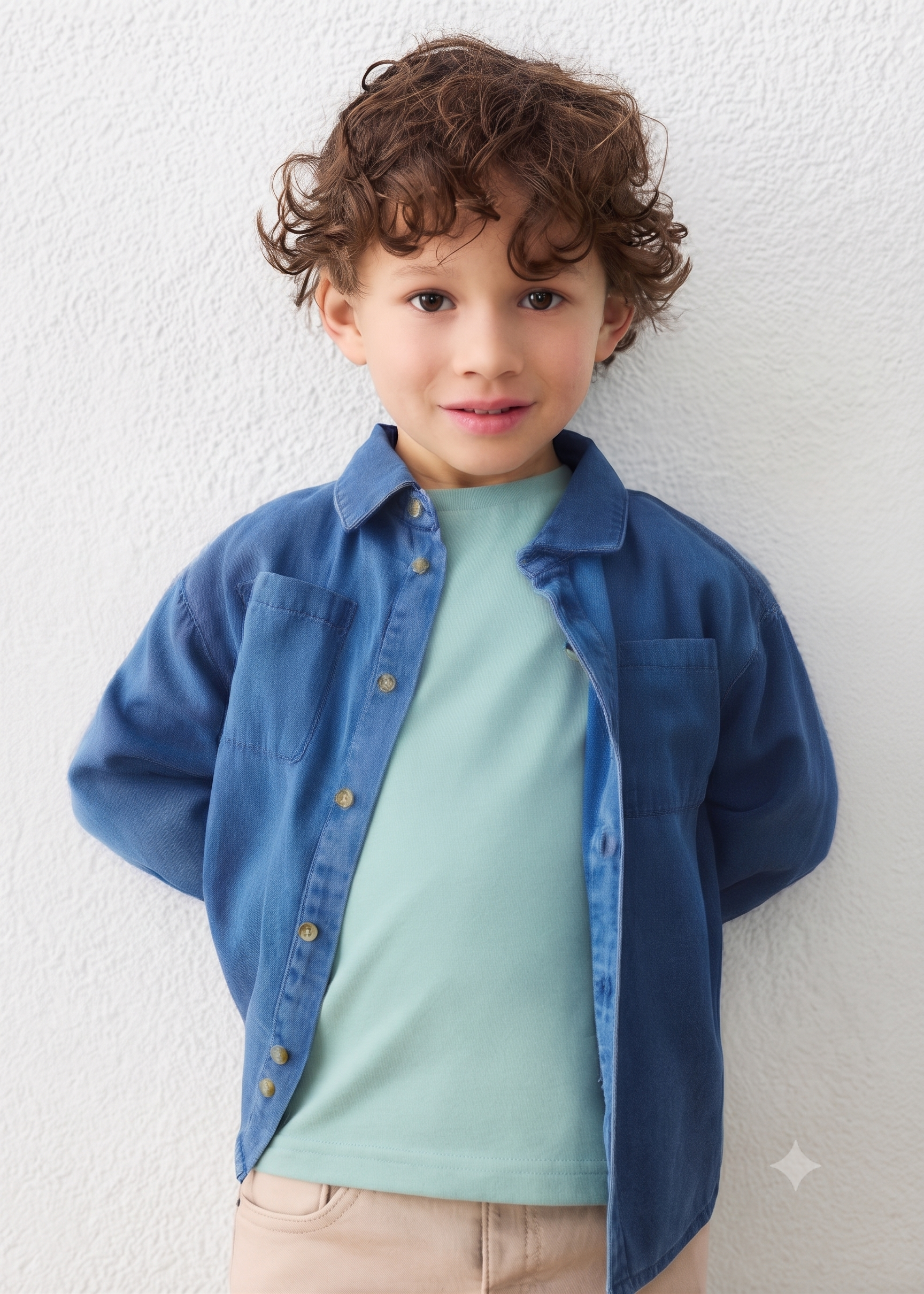 Camisa manga larga tejana, niño.