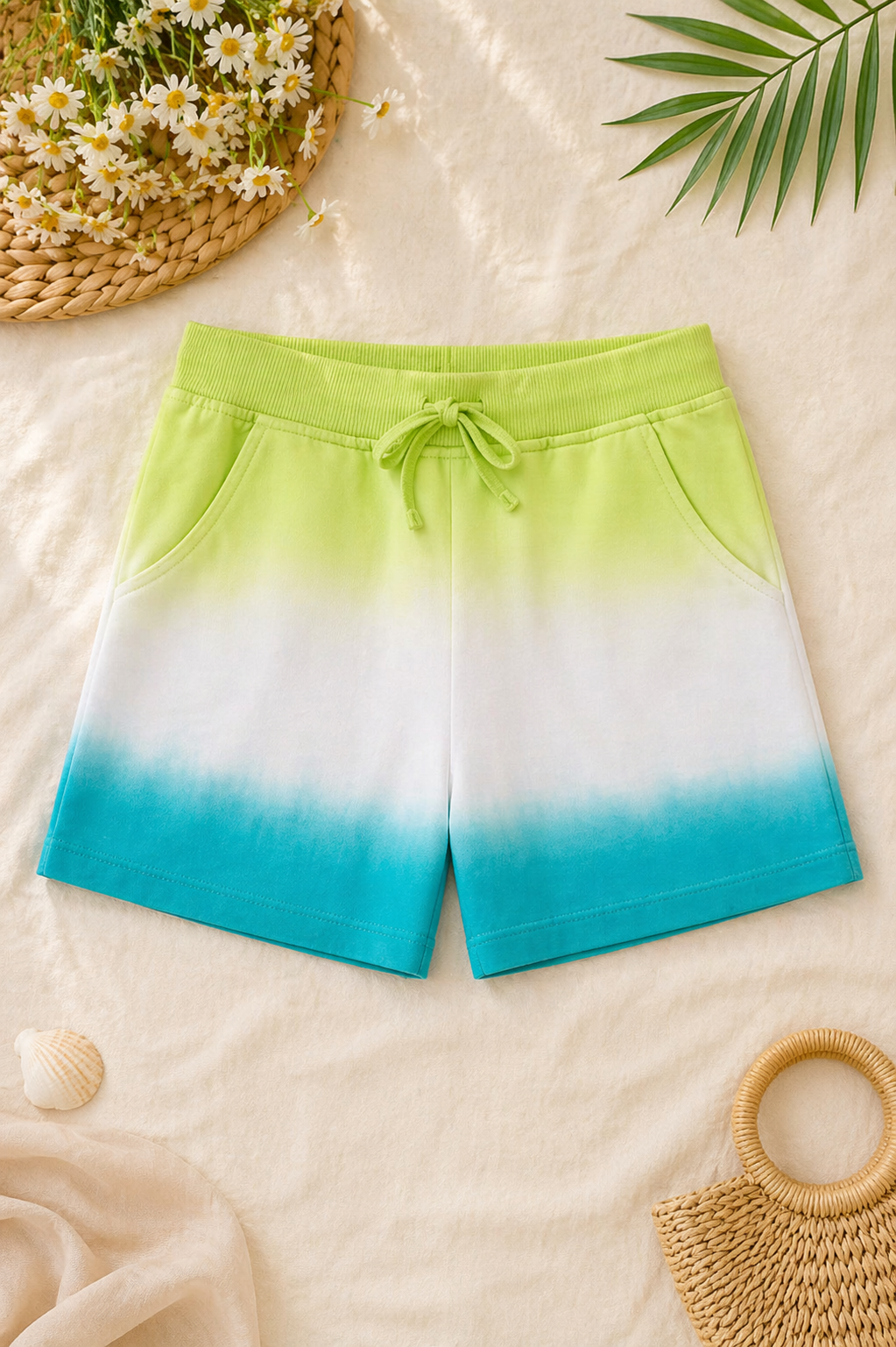 Short felpa tintado de niña