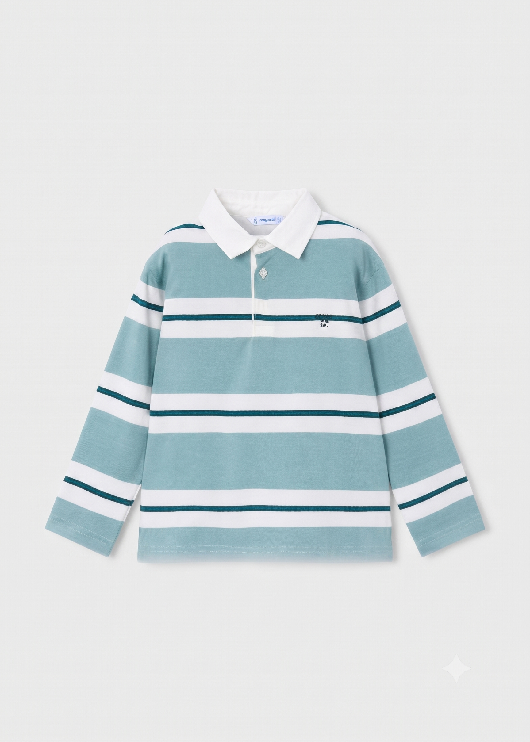 Polo manga larga rayas, niño.