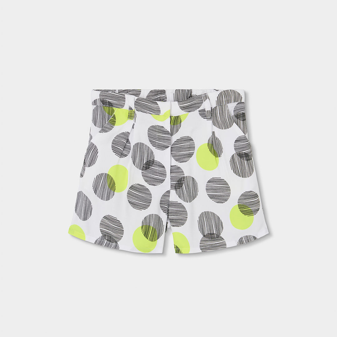 Bermuda fluida estampada de niña