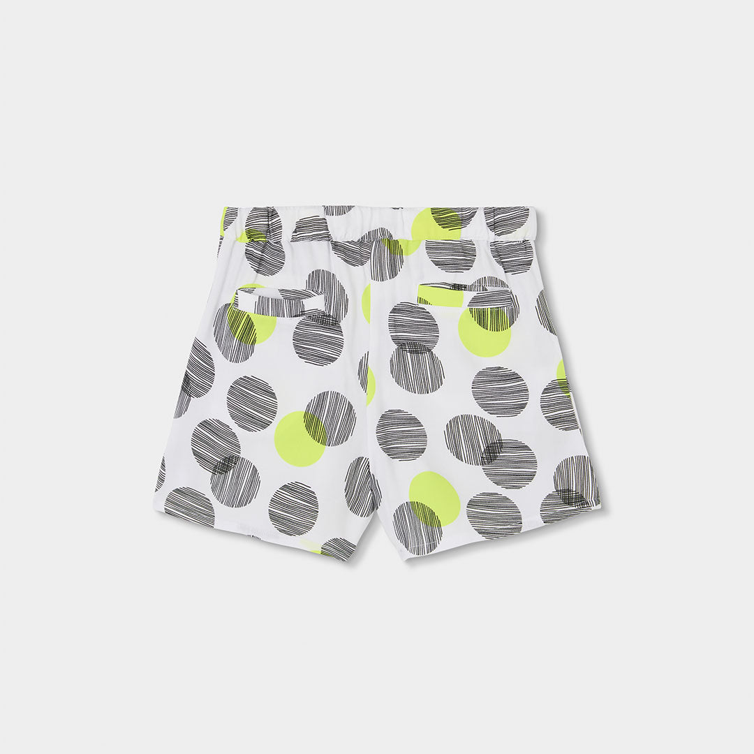 Bermuda fluida estampada de niña