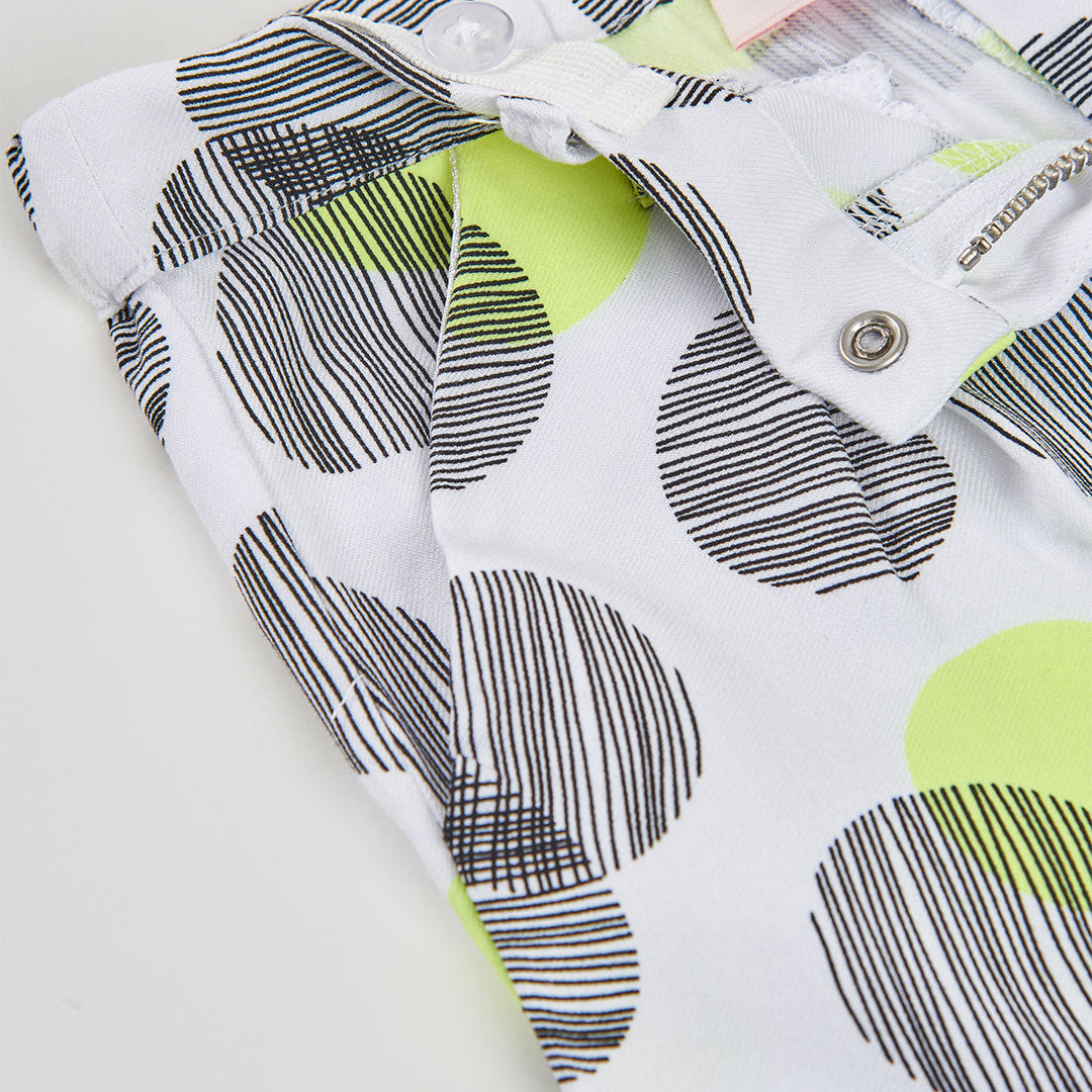 Bermuda fluida estampada de niña