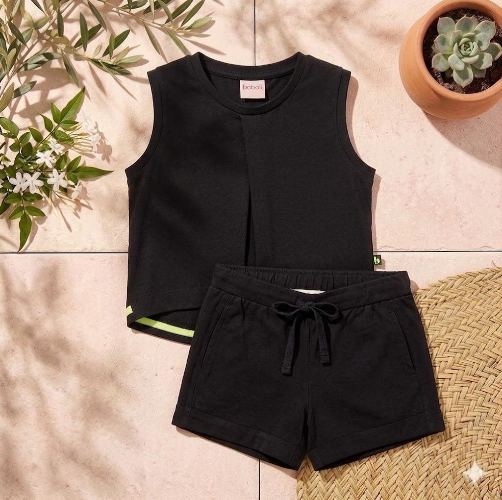 Camiseta punto elástico de niña
