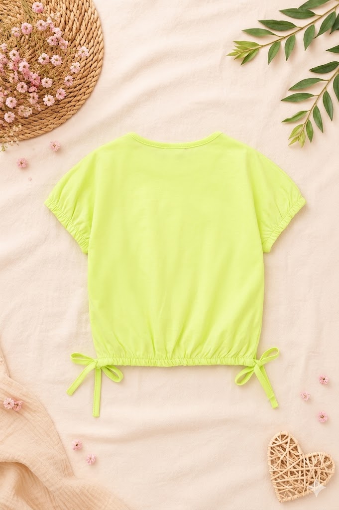 Camiseta punto elástico niña