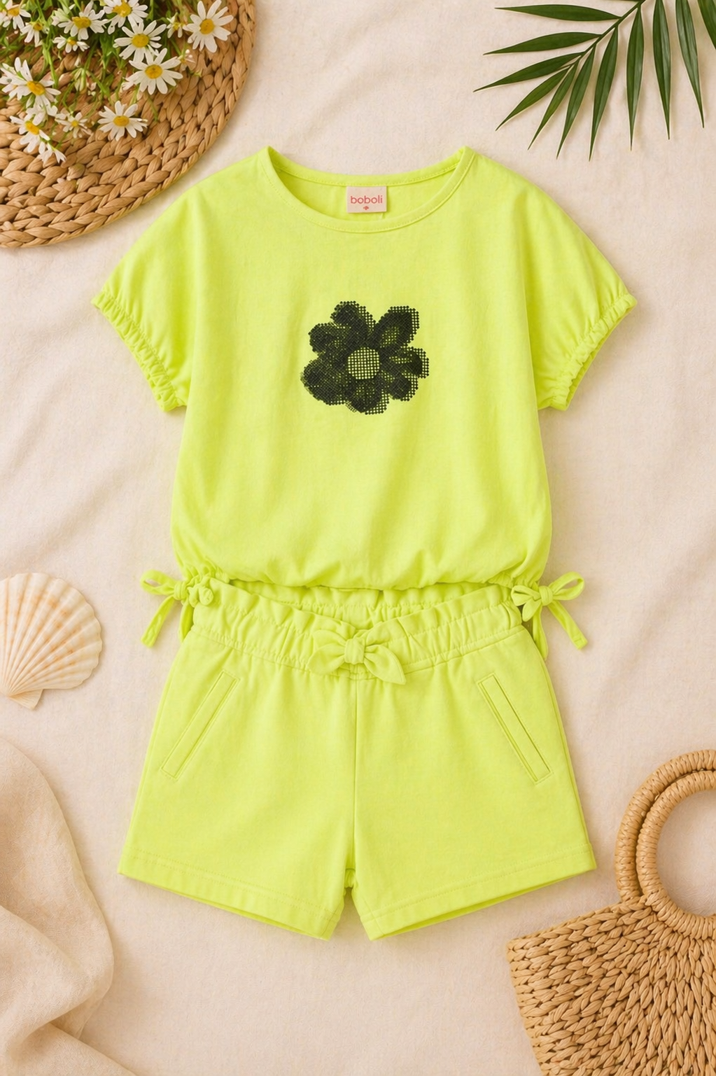 Camiseta punto elástico niña