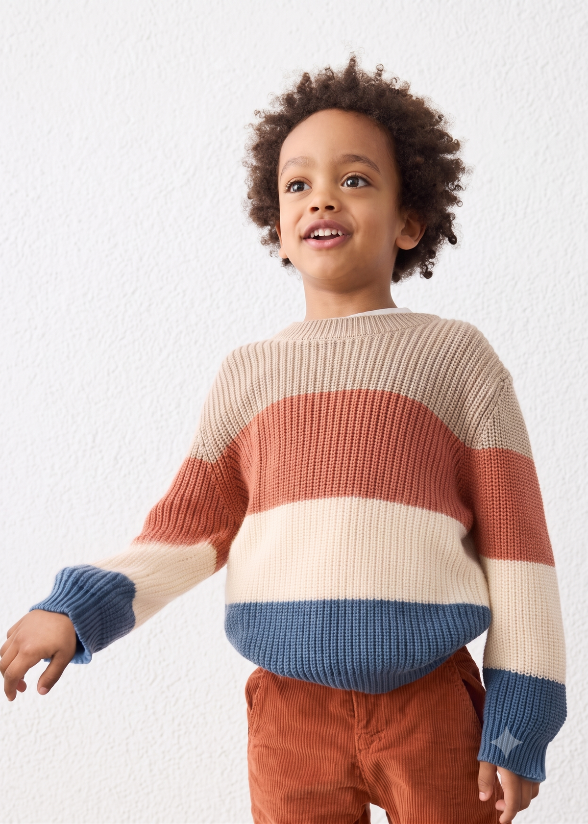 Jersey de punto rayas niño