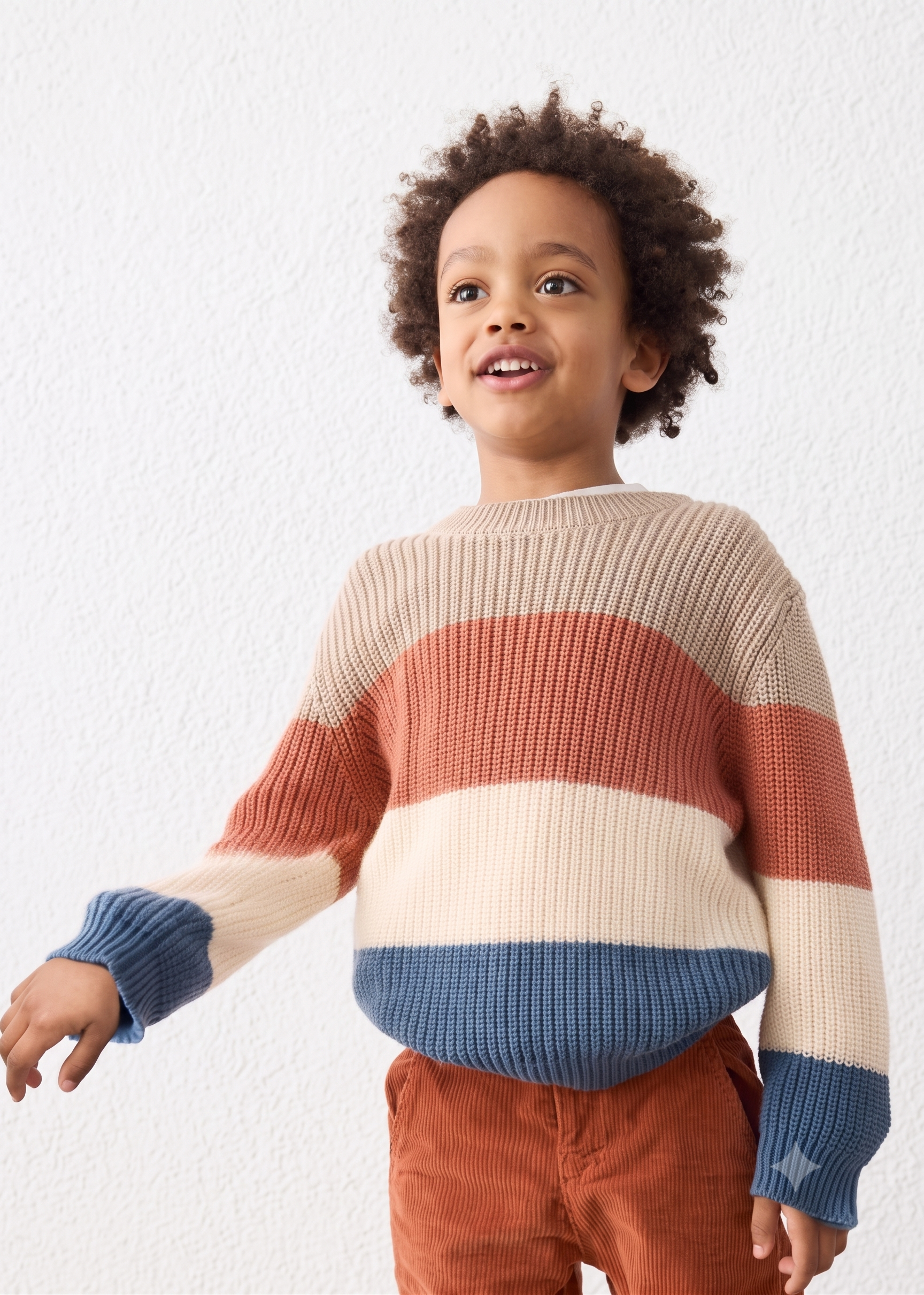 Jersey de punto rayas niño