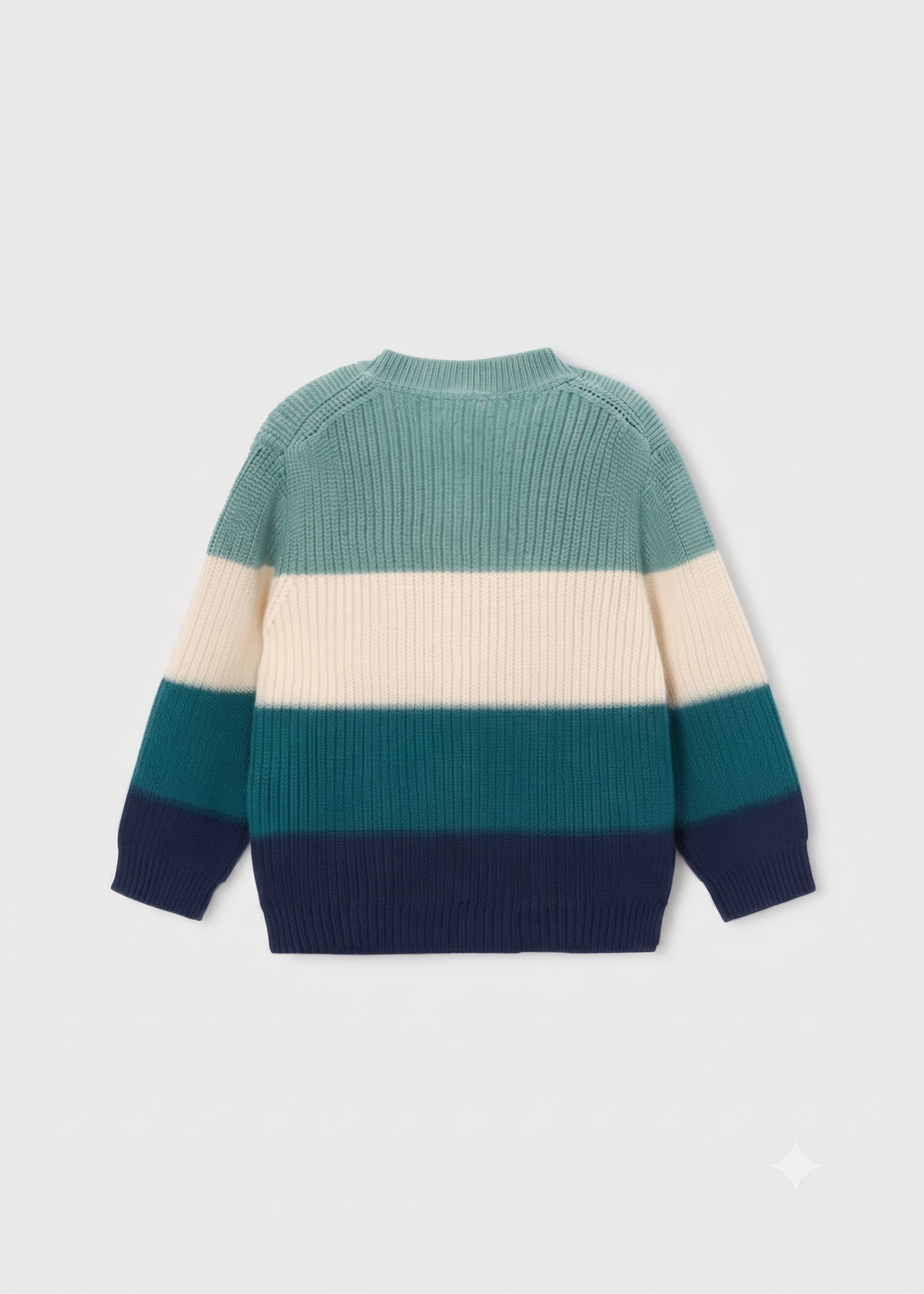Jersey de punto rayas multicolor, niño.
