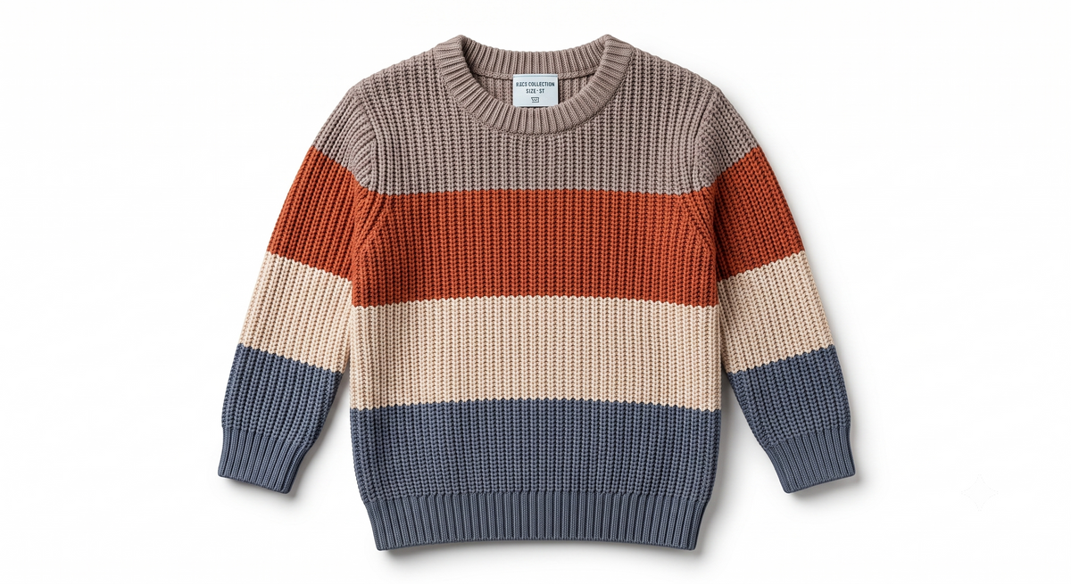 Jersey de punto rayas niño
