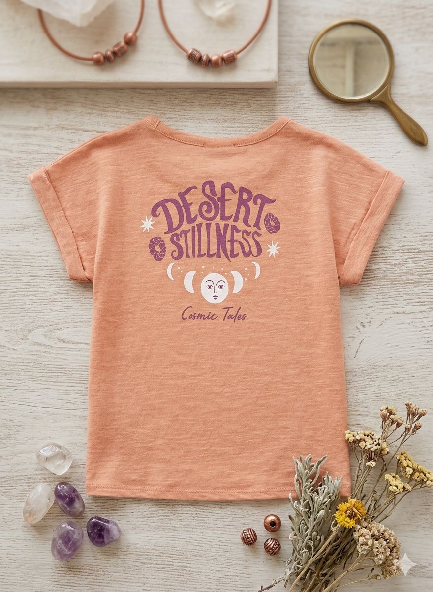 Camiseta punto flamé de niña
