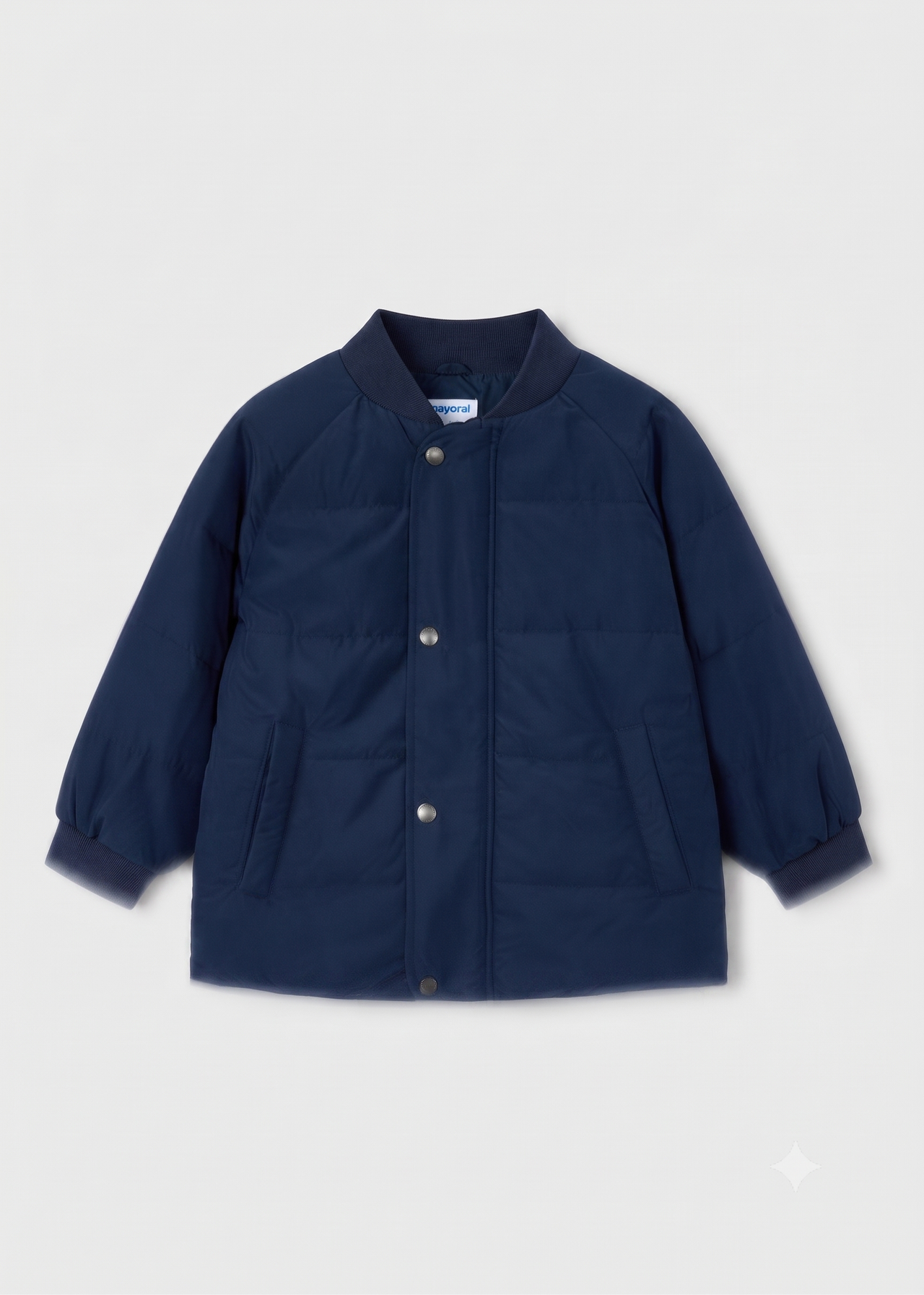 Cazadora bomber acolchada azul marino niño.