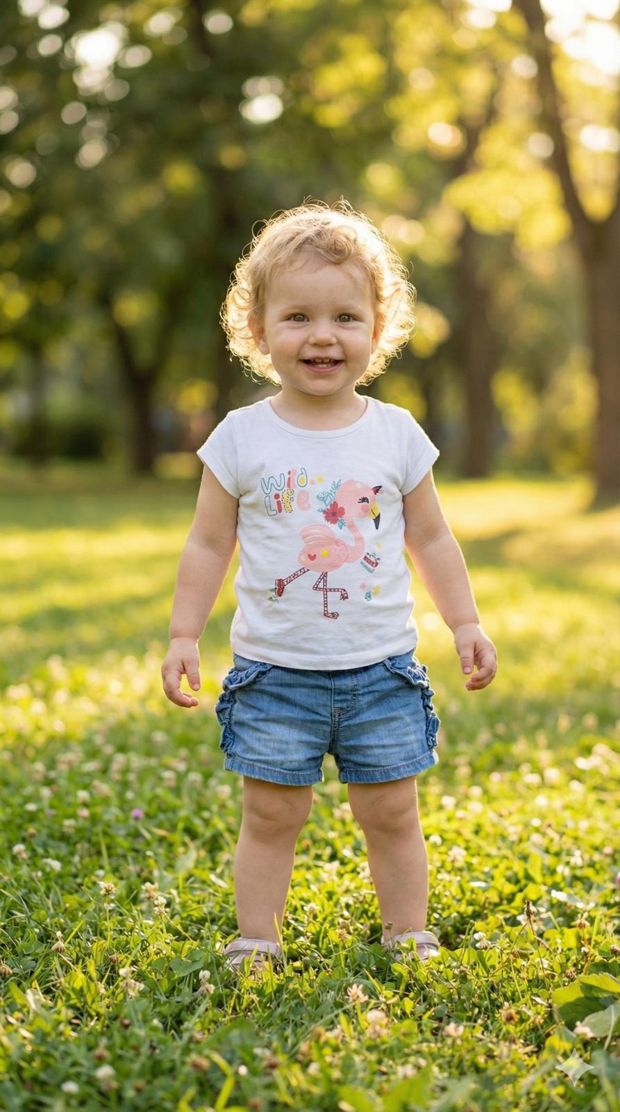 Camiseta Blanca Manga Corta  Wild Life