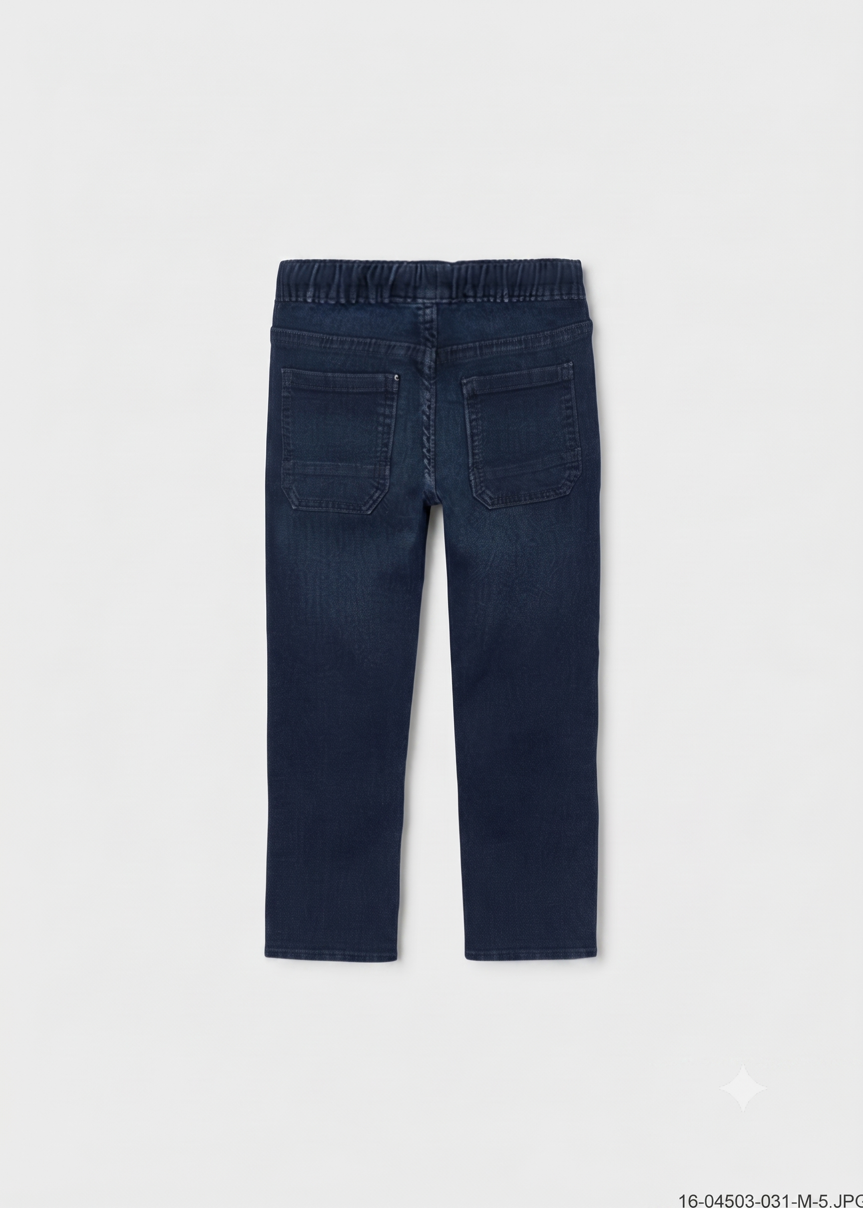 Pantalón vaquero largo oscuro tipo jogger, niño