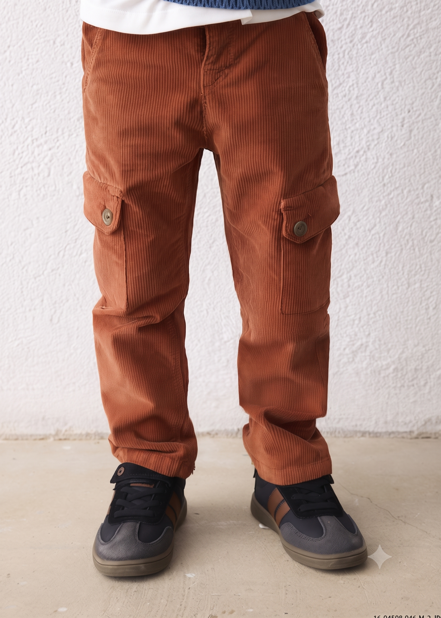 Pantalon cargo pana niño