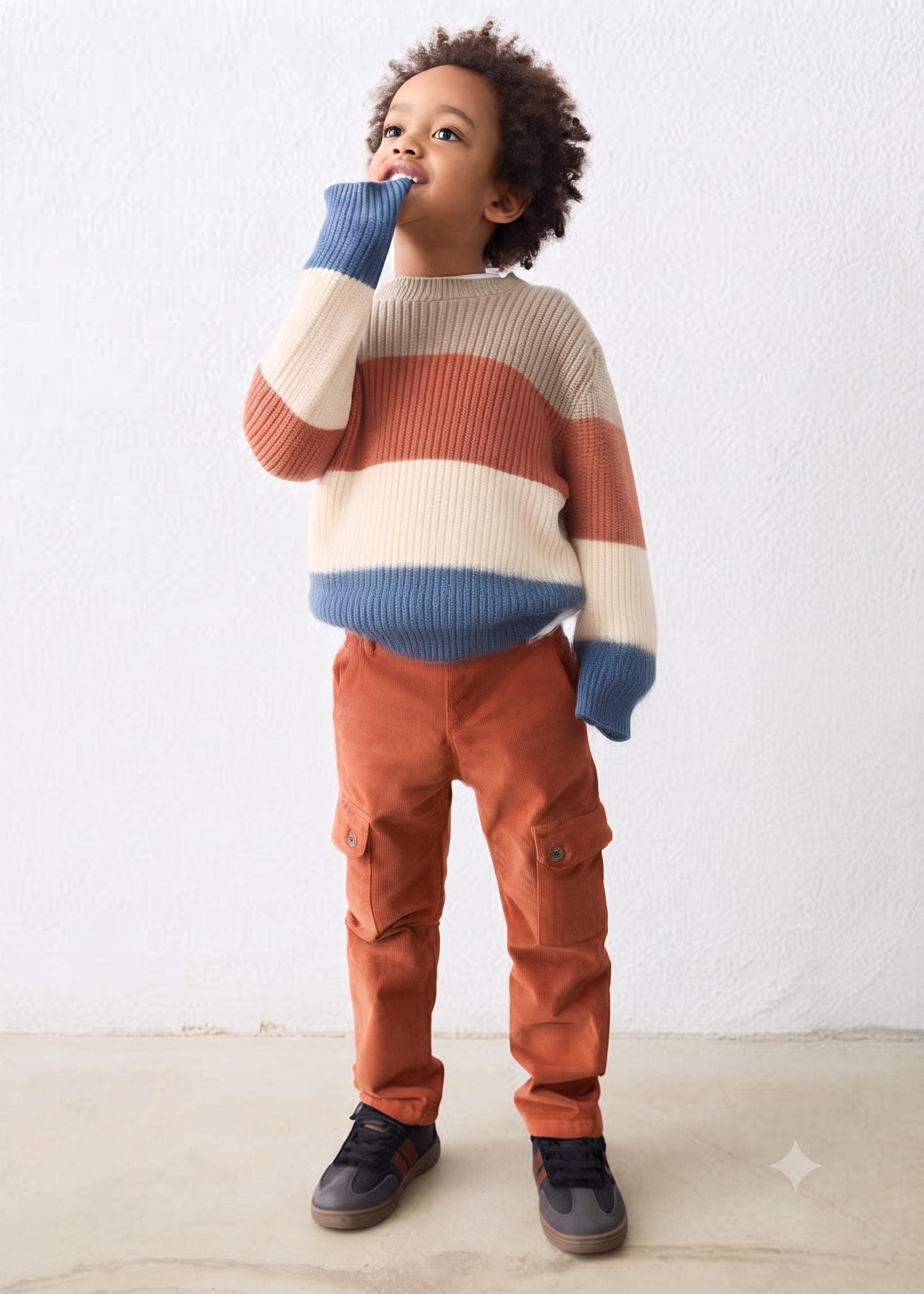 Pantalon cargo pana niño
