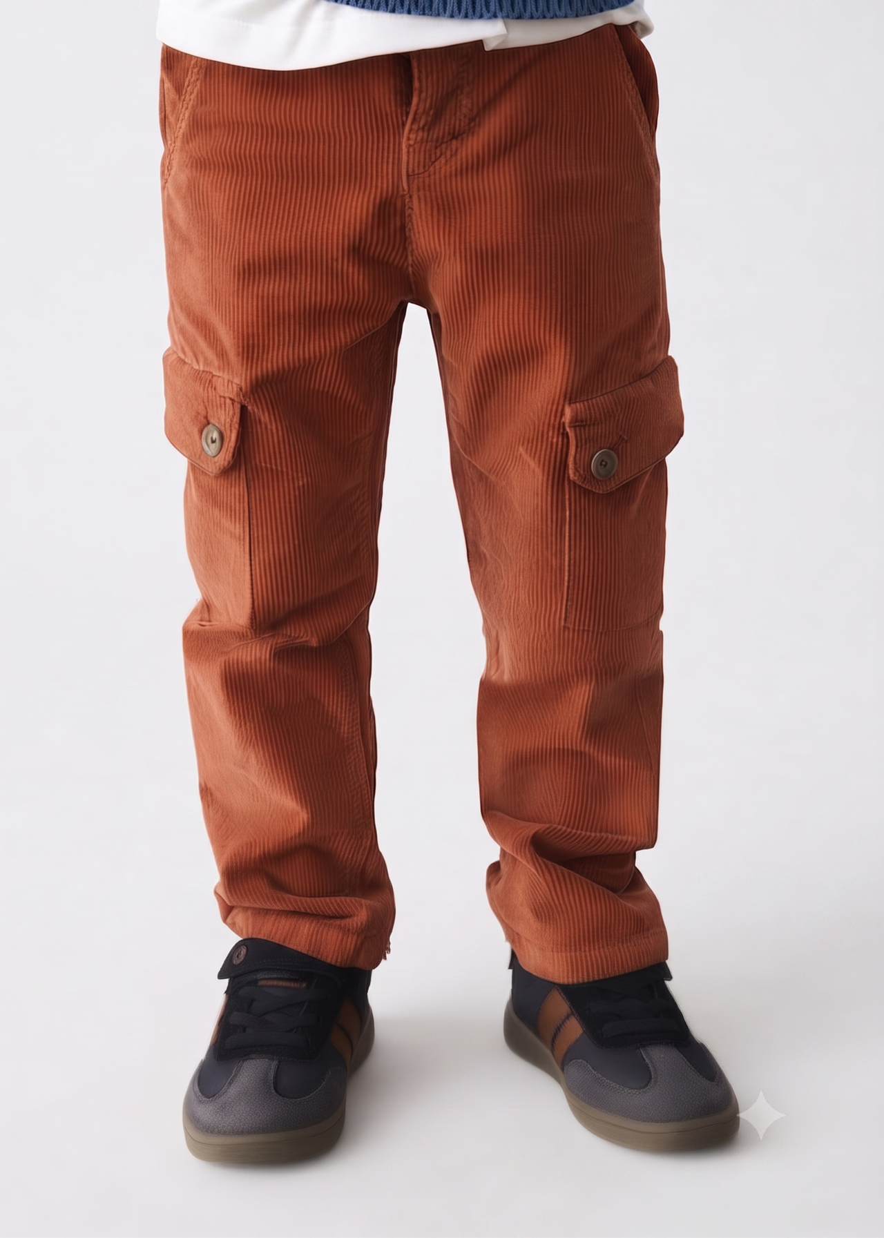 Pantalon cargo pana niño