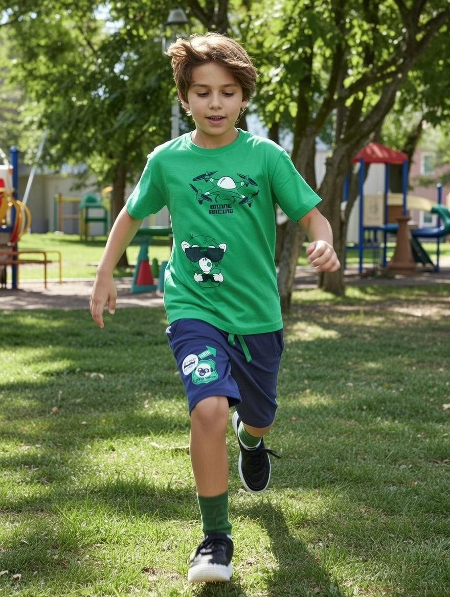 Conjunto De Niño De Manga Corta