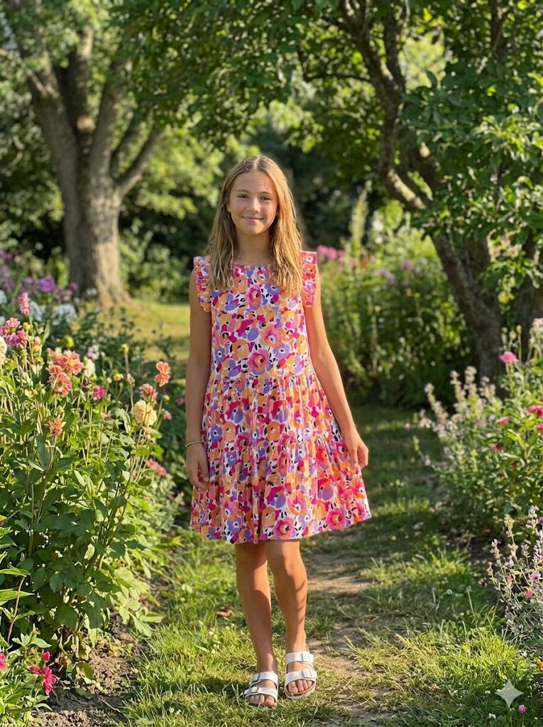 Vestido Sin Mangas Estampado