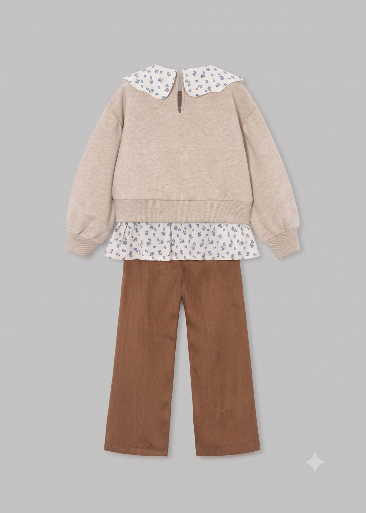Conjunto de dos piezas: leggings antelina y sudadera niña