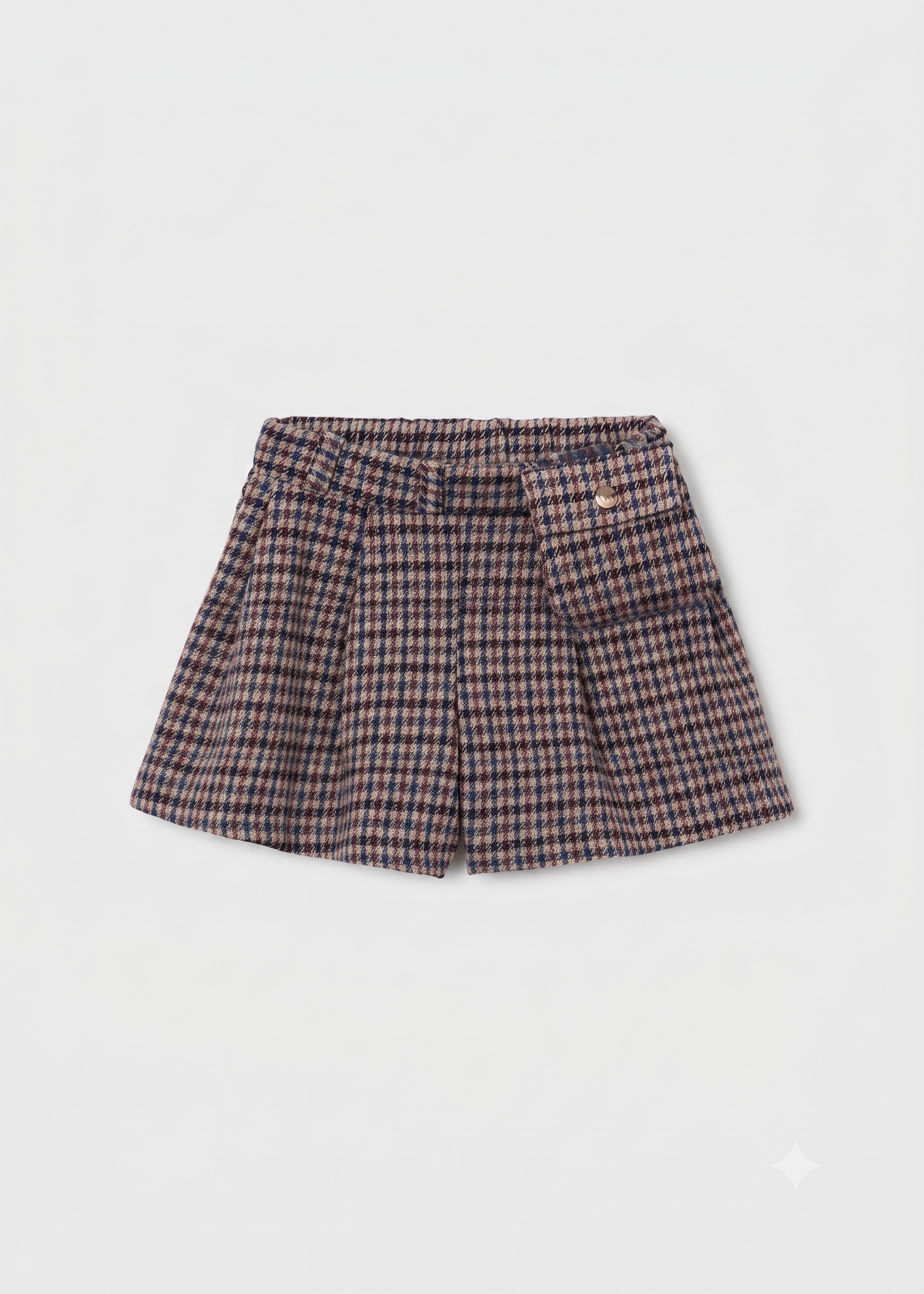 Falda pantalon pata gallo con bolso niña.