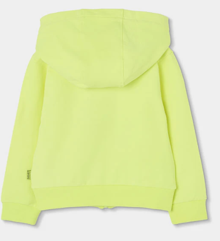 Chaqueta felpa con capucha de niña