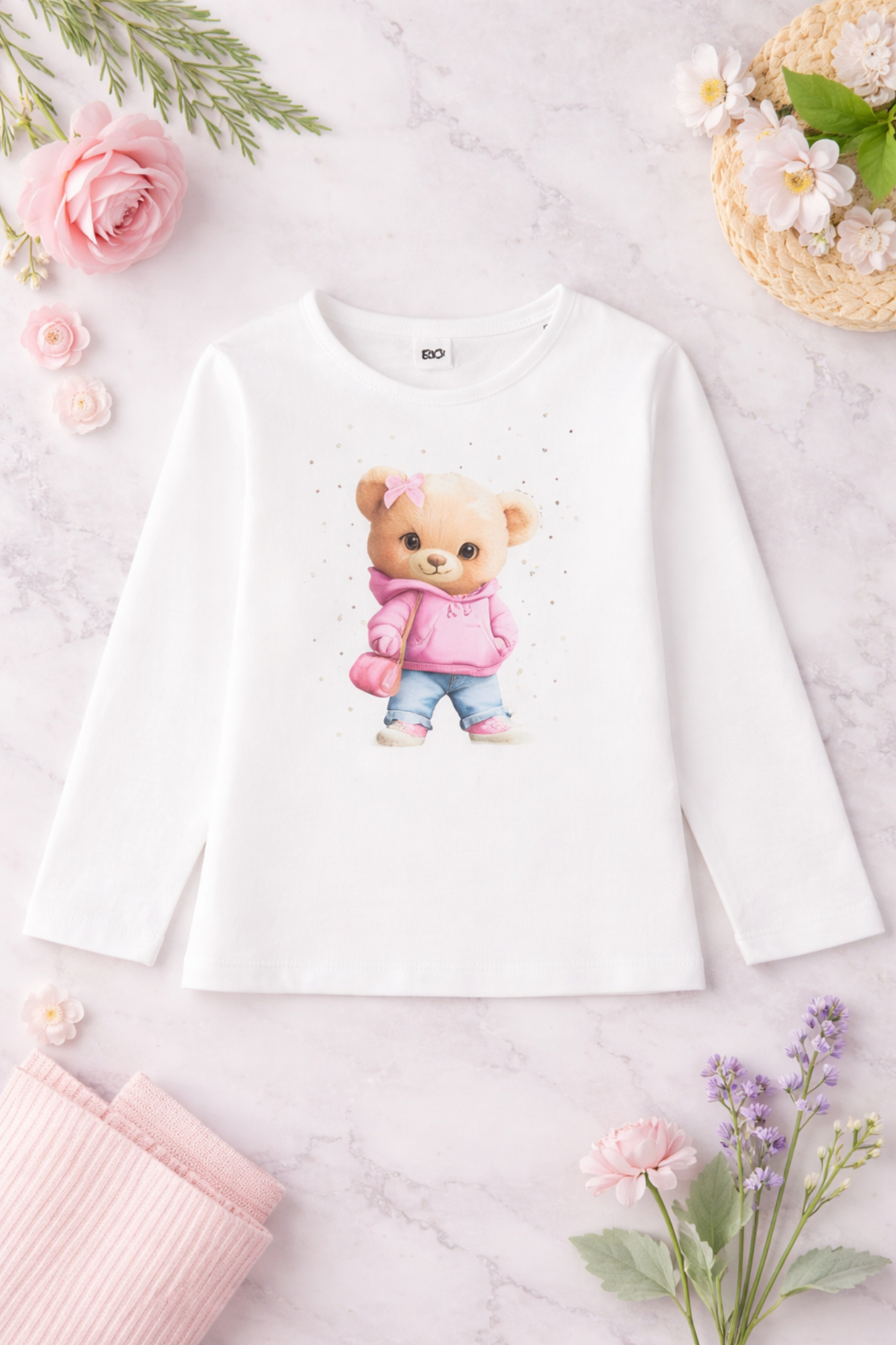 Camiseta Manga Larga Osito