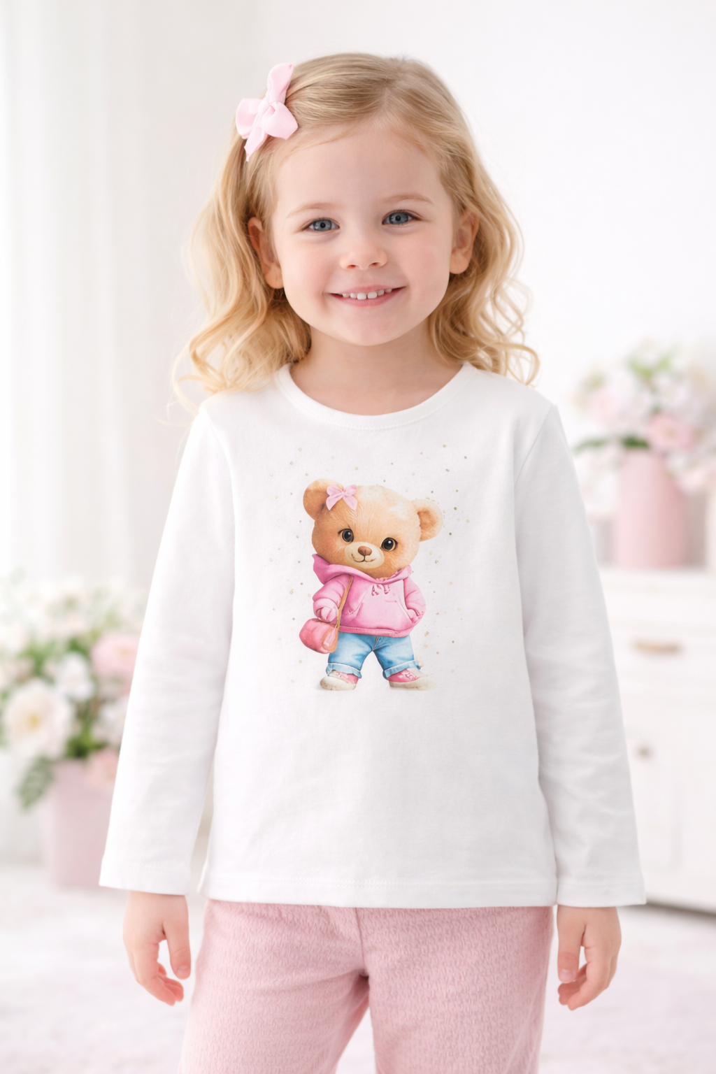 Camiseta Manga Larga Osito