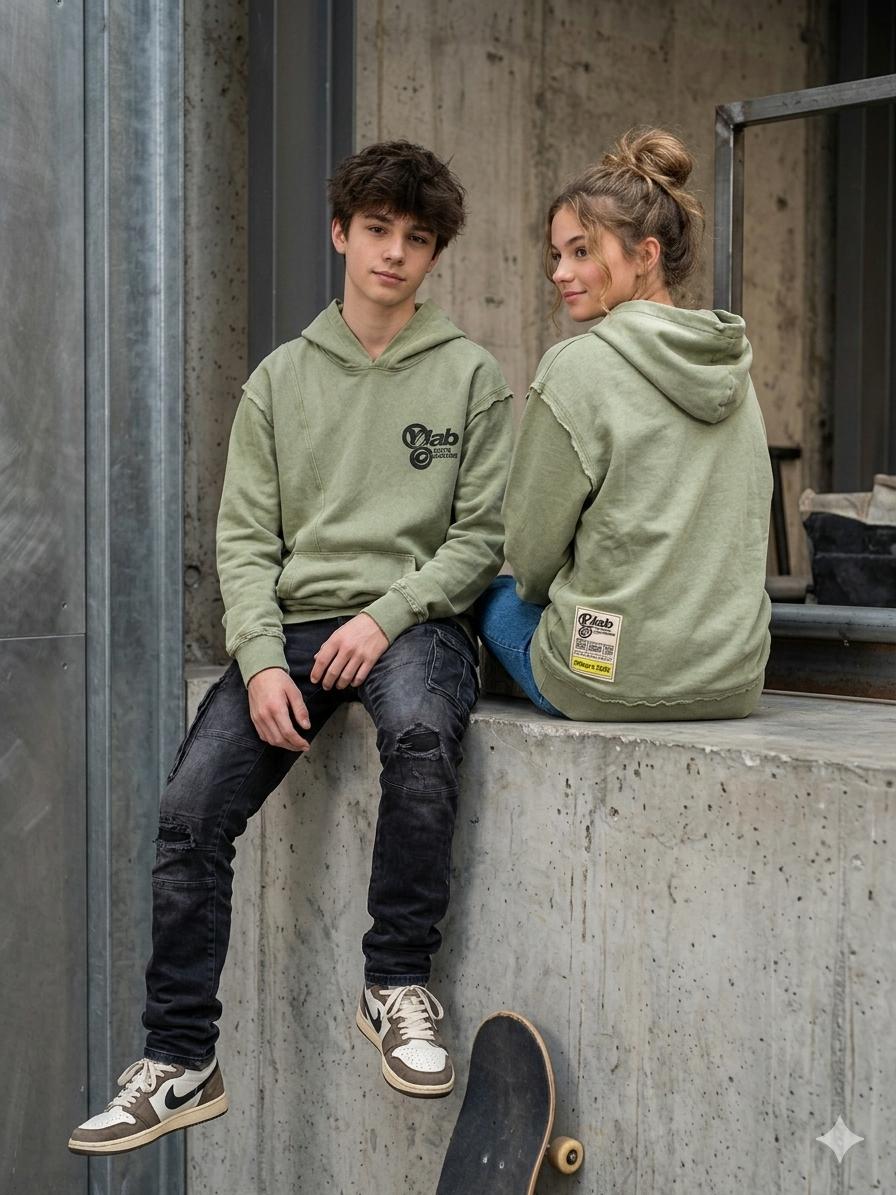 Sudadera capucha unisex.