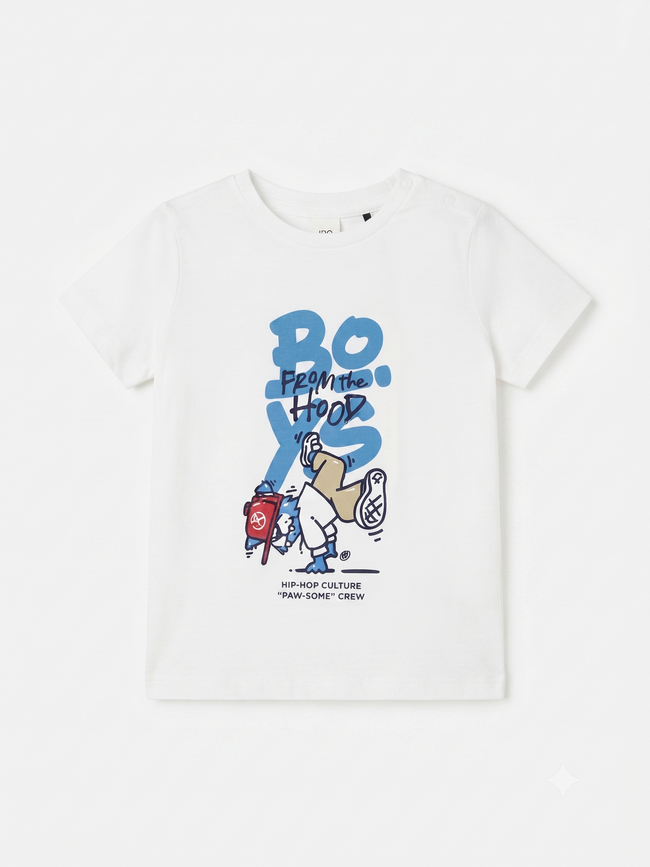 Camiseta manga corta estampada, niño.